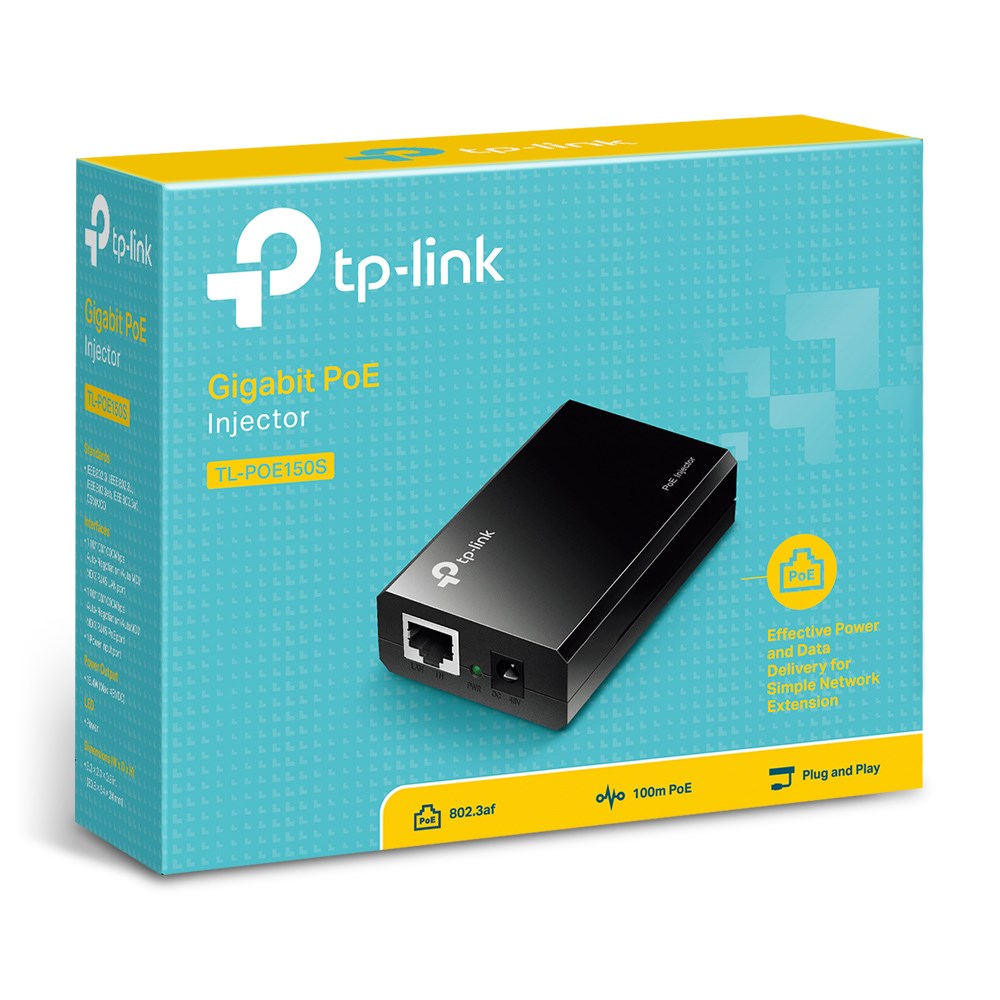 Injektor PoE TP-Link TL-POE150S, Gigabit, IEEE 802.3af, i zi