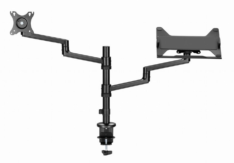 Krah montimi për monitor dhe laptop Gembird MA-DA-04, deri në 32", 17.3", i zi