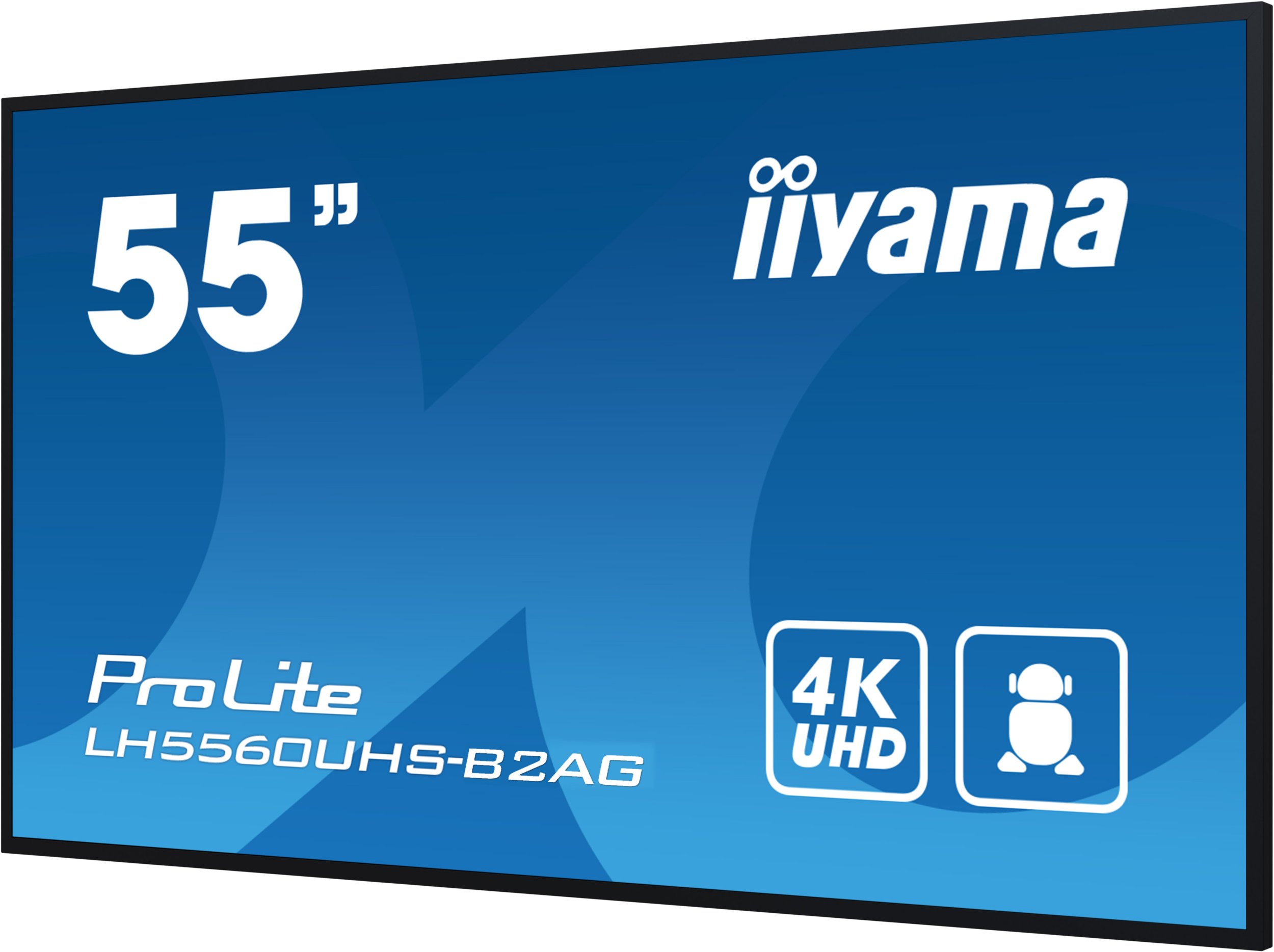 Ekran profesional Iiyama LH5560UHS B2AG, 55", 4K UHD, i zi