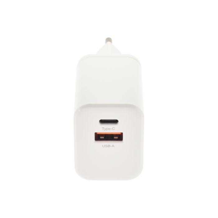 Dviced Wall Charger 35W GaN 1 USB-A, 1 USB-C EU, White