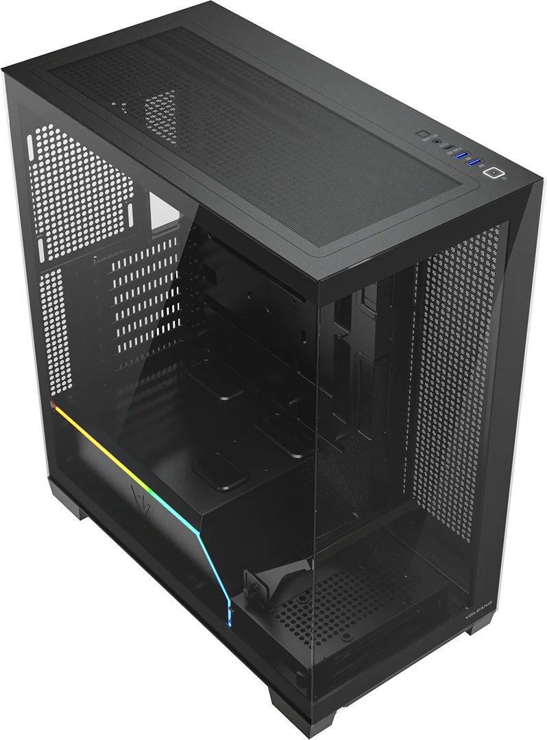 Kuti kompjuteri MODECOM Volcano Stellar Plus ARGB MIDI, pa ventilatorë, e zezë