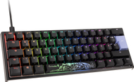 Tastierë gaming Ducky One 2 Pro Mini, 60%, RGB, Cherry MX Blue, e zezë e bardhë