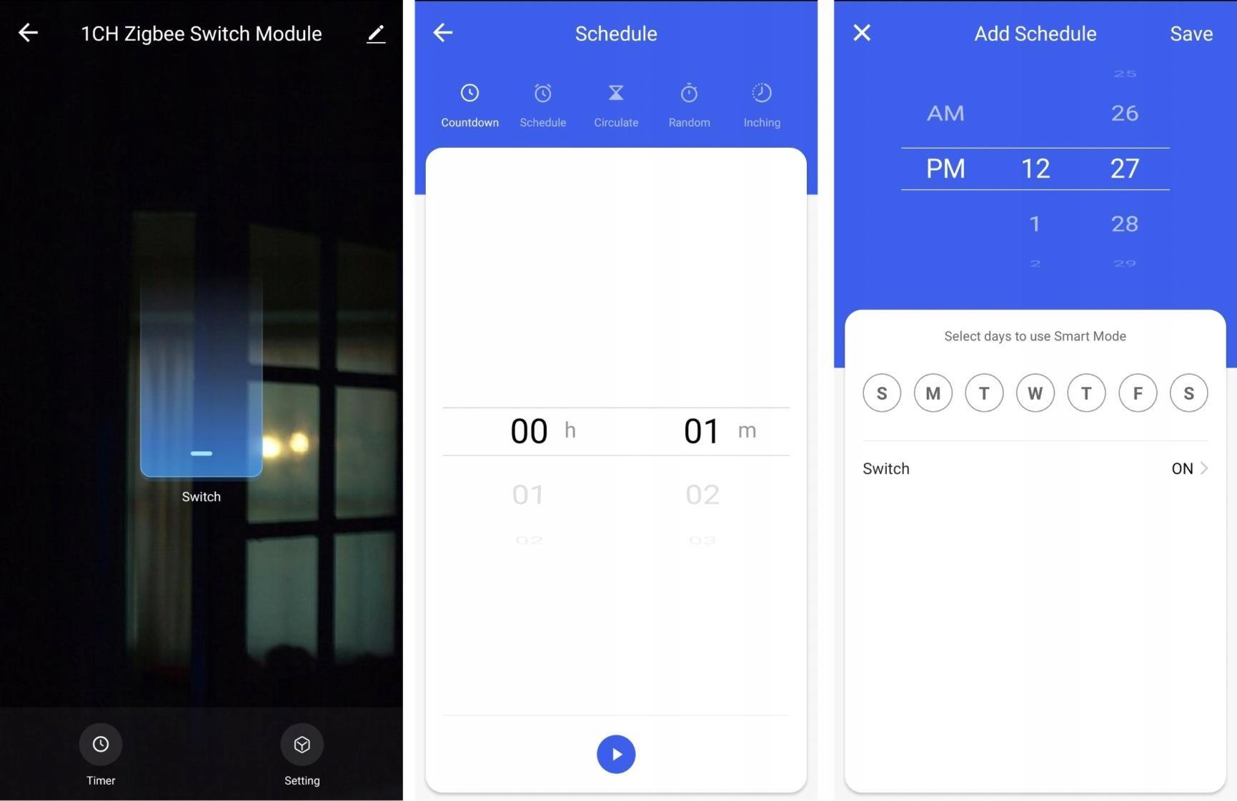 Modul rele OXT Mini, 1 qark, ZigBee TUYA, i bardhë