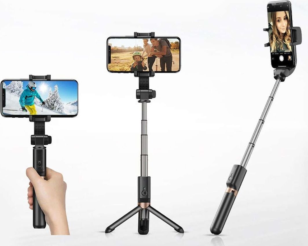 Selfie stick me tripod Apexel APL-D6, Bluetooth, universal për telefon