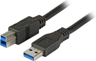 EFB USB 3.0 Поврзувачки Кабел A-B, 1.8 м, Црн