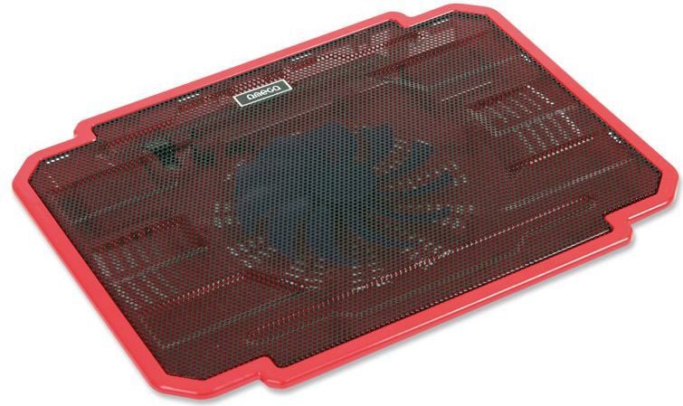 Mbajtëse laptopi Platinet Omncpir, 10"-17", me ventilator, e kuqe