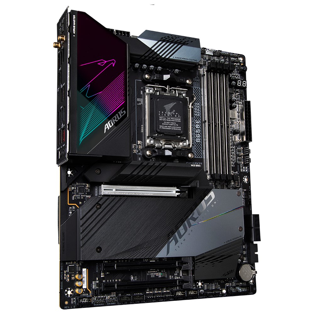 Pllakë amë Gigabyte B650E AORUS MASTER, AM5, DDR5 8000MHz, Wi-Fi 6E, e zezë