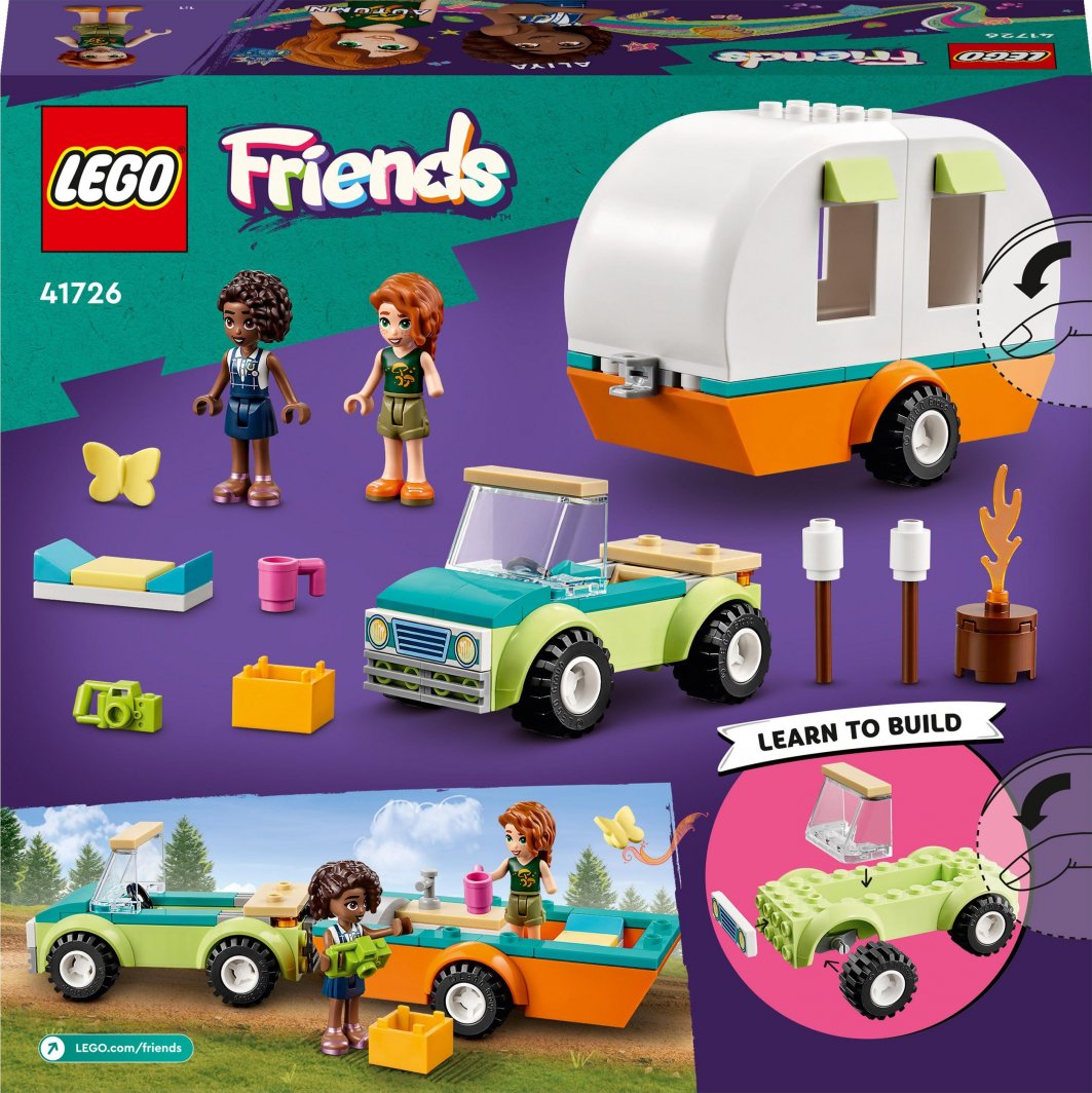 Set LEGO® Friends 41726 Holiday Camping, 87 pjesë