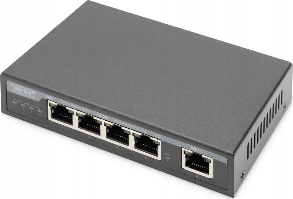 Zgjatues rrjeti Digitus 4 Port Gigabit PoE, 60W