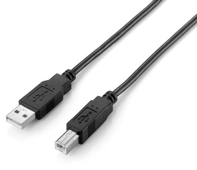 Kabllo USB Equip 2.0 Type A në Type B, 2m, i zi