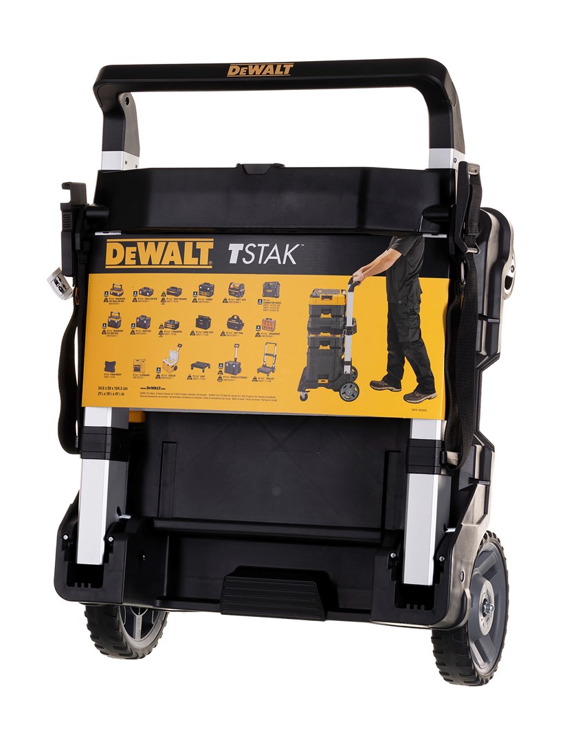 Karrocë DeWALT TSTAK DWST1-71196, teleskopike, 100 kg, e zezë