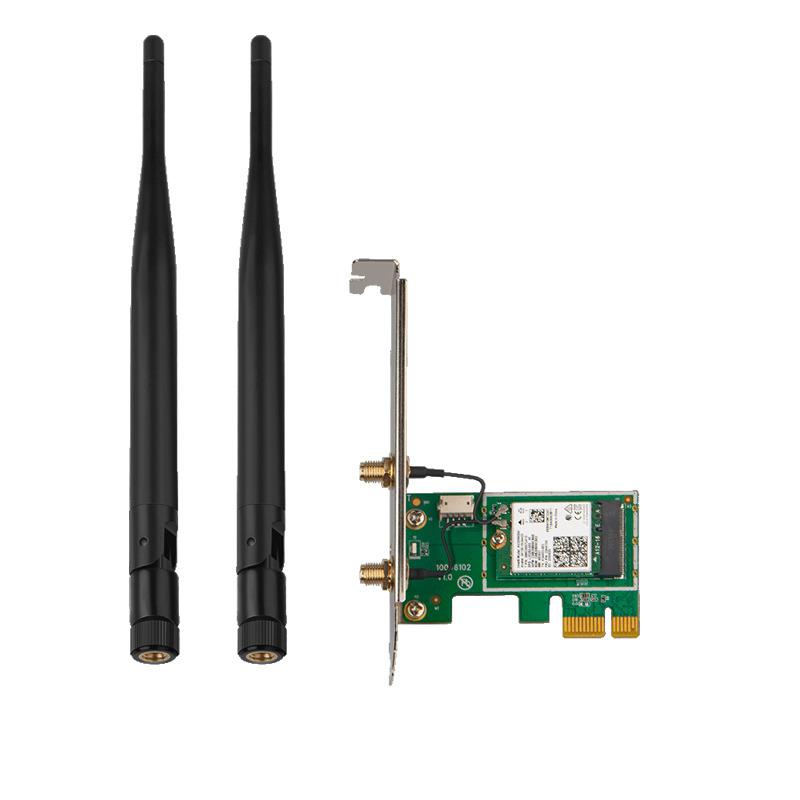 Kartelë rrjeti Tenda E30, Wi Fi 6 AX3000, Bluetooth 5.0, e zezë