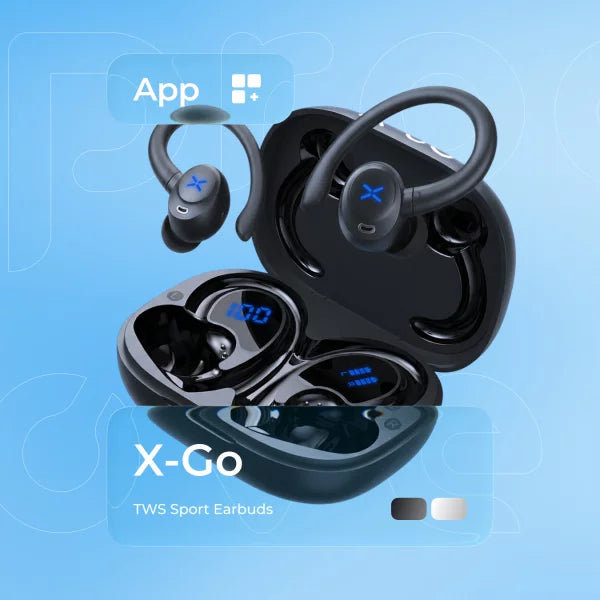 Dëgjuse të hapura Proove X-Go TWS, IPX5, me aplikacion, të bardha