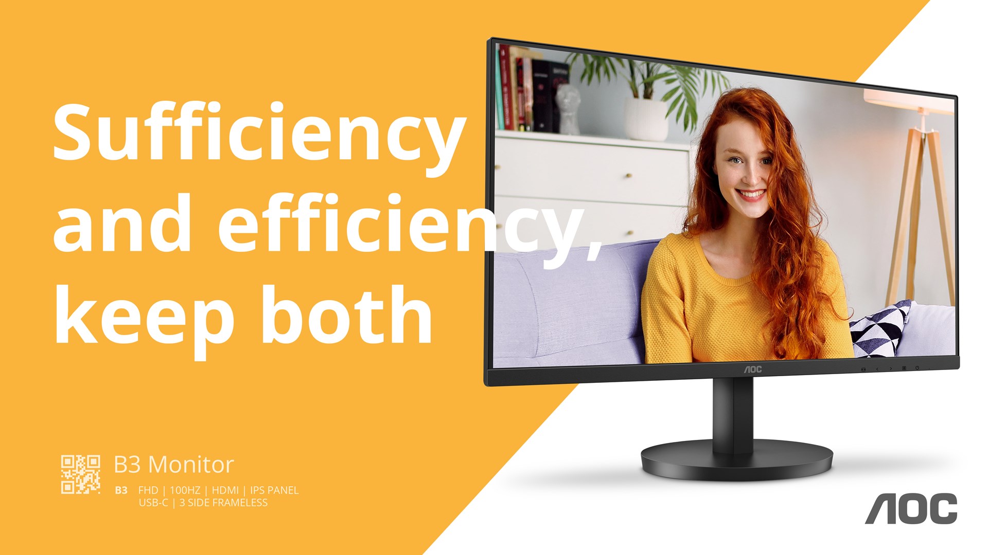 Monitor AOC B3 U27B3M, 27", 4K Ultra HD, i zi