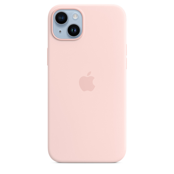 Apple iPhone 14 Plus Silicone Case me MagSafe, Chalk Pink