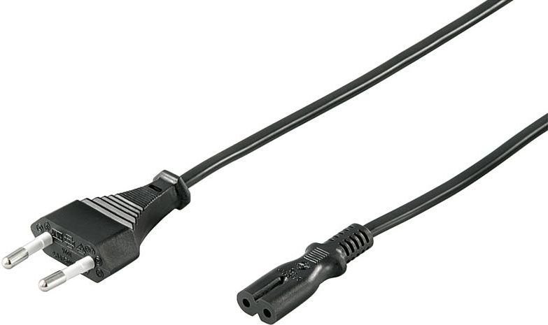 Kabllo rryme Goobay euro 2 pin, 1.8m, i zi