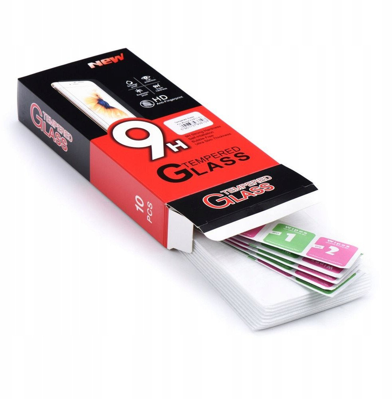 Qelq mbrojtës OEM për iPhone 17 Air dhe 17 Pro, xham i kalitur 9H, set 10 copë, transparent