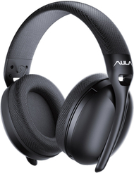 Kufje gaming pa tel AULA Mountain S6, 2.4GHz Bluetooth, me mikrofon, ngjyrë bezhë Milk Tea