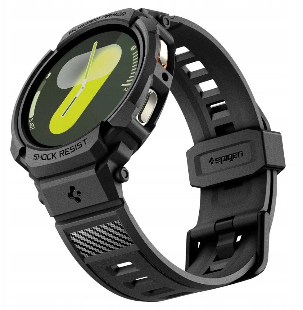 Aksesor për smartwatch Spigen Rugged Armor Pro, Galaxy Watch8 44mm, i zi