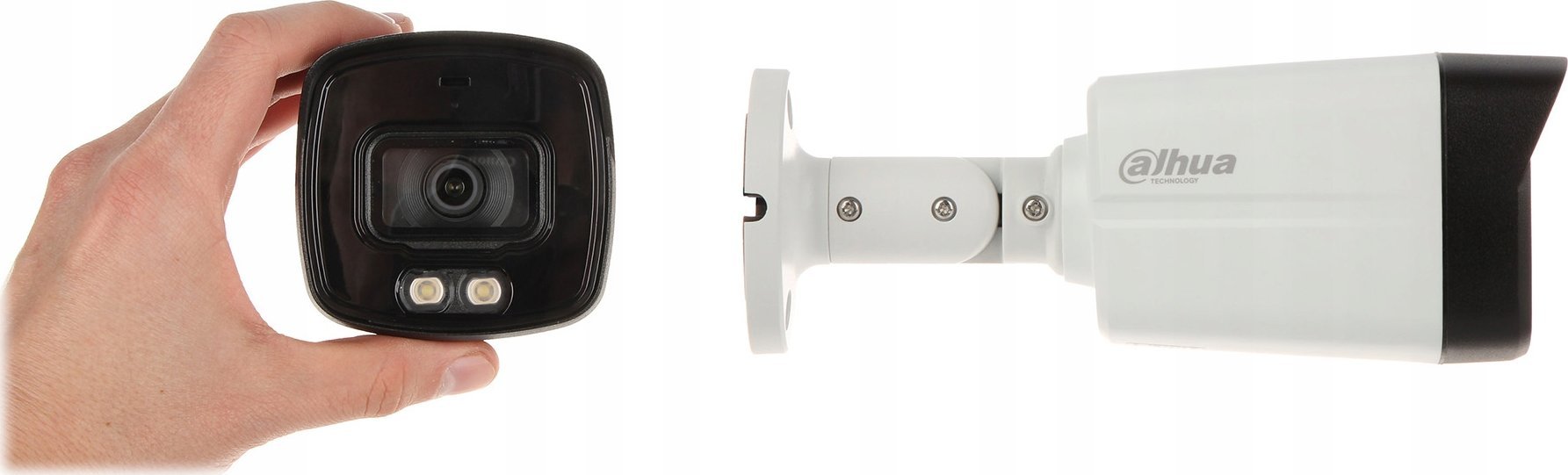 Надворешна камера Dahua HAC-HFW1200TLM-IL-a-0280B-S6, 2MP, Dual Illumination 40m, IP67, бела
