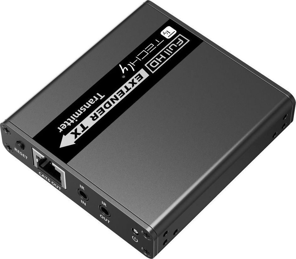 Zgjatues HDMI Techly Extender 1080p, Cat6/6a/7, deri 70m, i zi