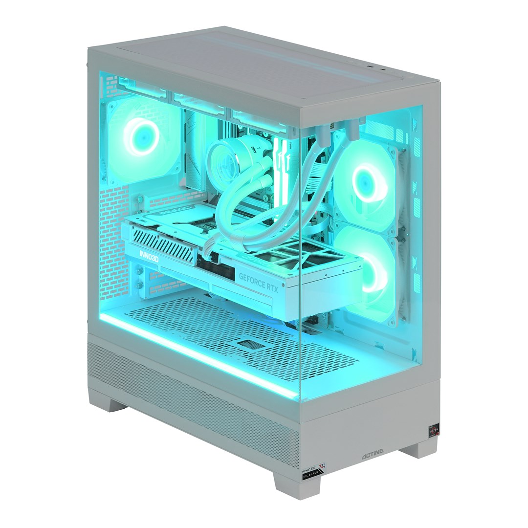 Kompjuter Actina View 7800X3D, 32GB, 1TB, RTX 4070TiS, i bardhë
