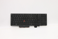 Тастатура за лаптоп Lenovo NB_KYB CS20 P2 NM, распоред француски, со осветлување, црна