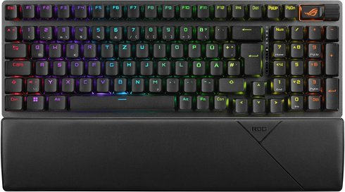 Tastierë gaming ASUS ROG Strix Scope II 96 Wireless, mekanike ROG NX Snow, RGB, e bardhë