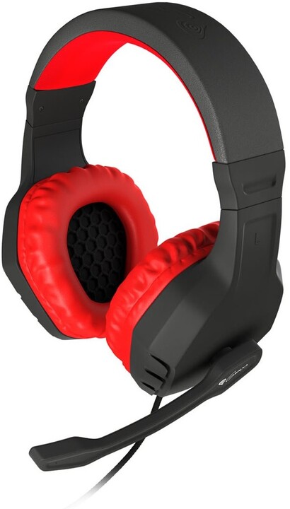 Слушалки Genesis Argon 200, микрофон, црно / црвено