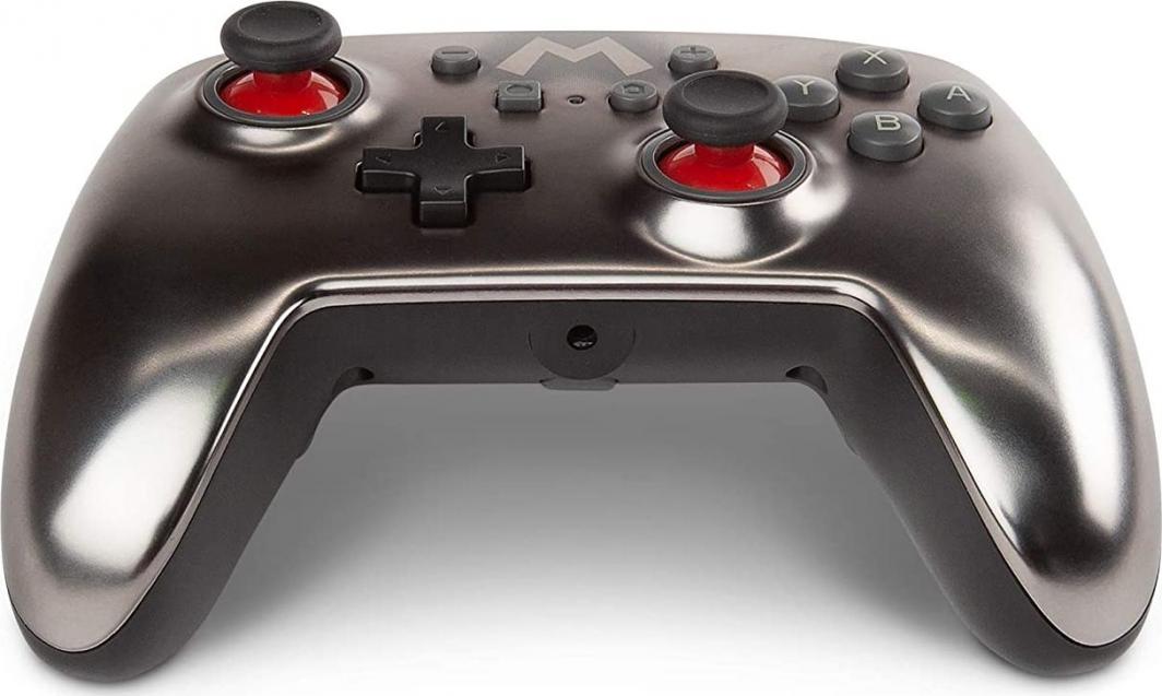 Kontroller PowerA Super Mario, me kabllo, i argjendtë