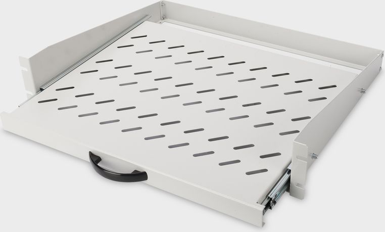 Raft tërheqës për kabinet 19" Digitus DN-19-TRAY-2-450, 2U, 450 mm, gri e hapur