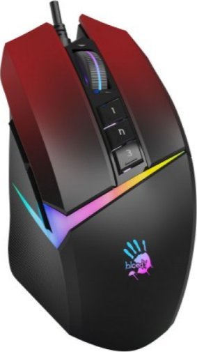 Mouse gaming A4tech Bloody W60 Max Activated, 16000 DPI, me kabllo, i zi e kuq
