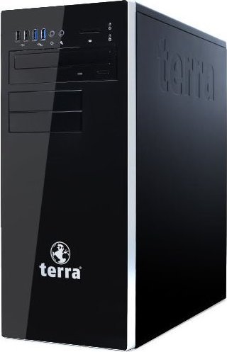 Kompjuter desktop Terra PC Home 6000, USB të shumta, kasa, i zi