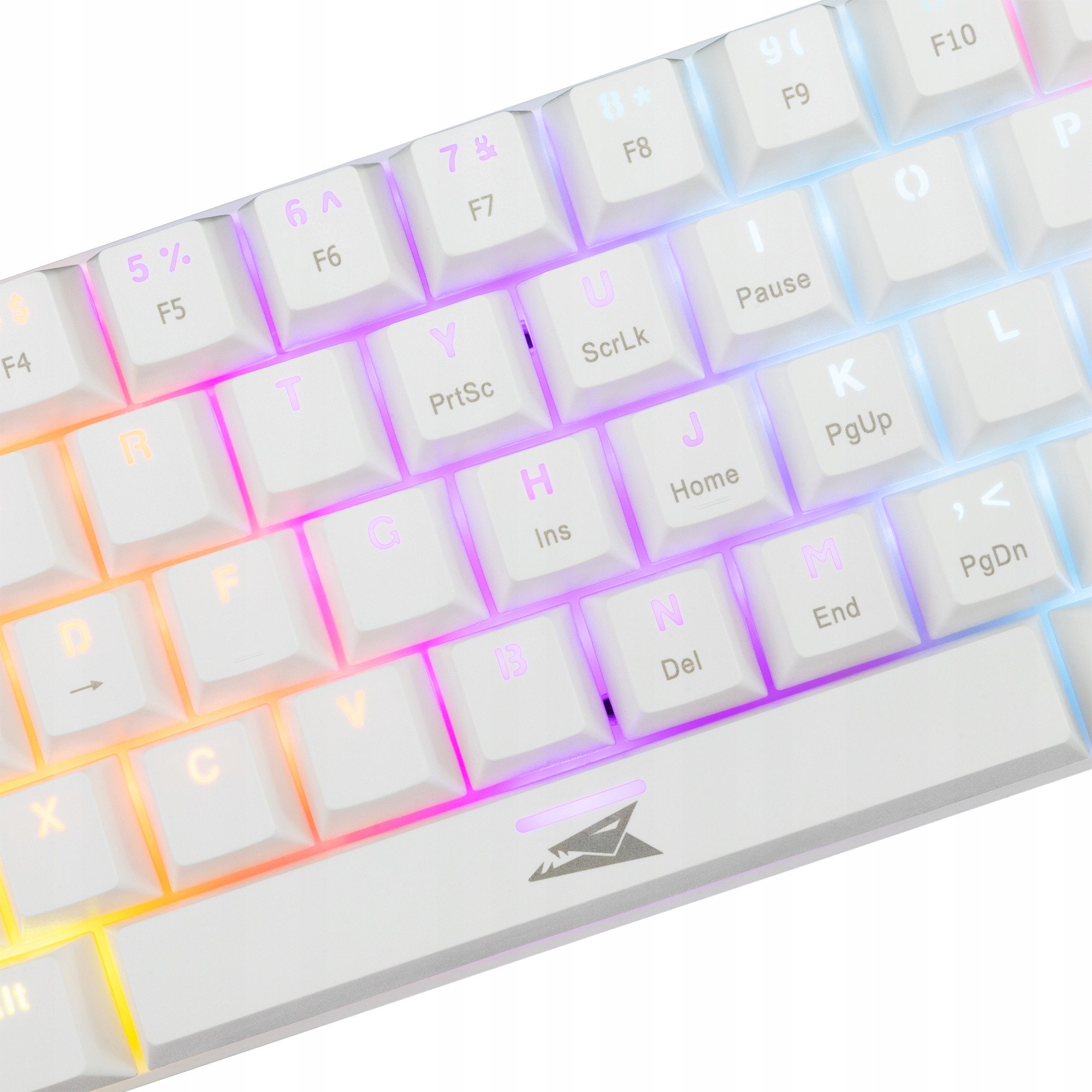 Tastierë gaming Baracuda BGK-03211 Dolphin, mekanike 61 taste, RGB, e bardhë