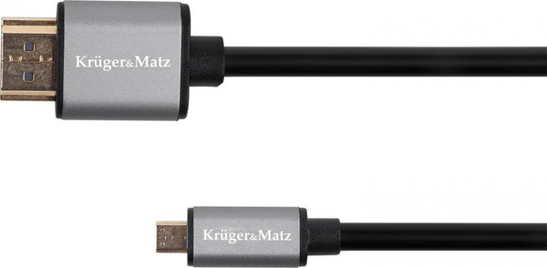 Kabllo HDMI - micro HDMI Kruger&Matz, 1.8 m, e zezë