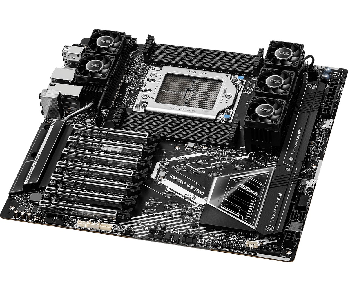 Pllakë amë Asrock WRX90 WS EVO AMD WRX90 Socket sTR5 EEB