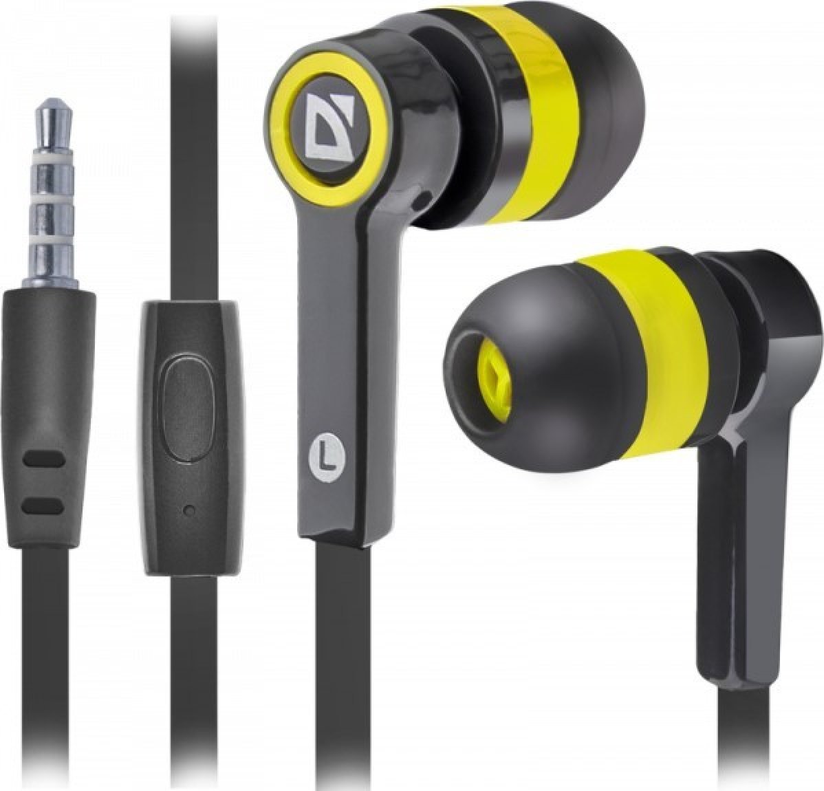 Kufje Defender Pulse 420, me mikrofon, 3.5 mm jack, të zeza me të verdhë