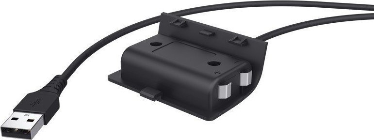 Set karikues për pult Xbox Trust GXT 246 Avado, bateri rikarikuese, kabllo 3m, i zi