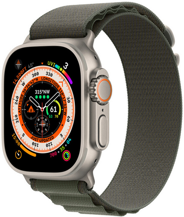 Apple Watch 49mm Band, Green Alpine Loop - Large