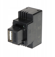 Modul karikues USB Keystone FX-USB-3A/B, port USB A, për panele murale, i bardhë