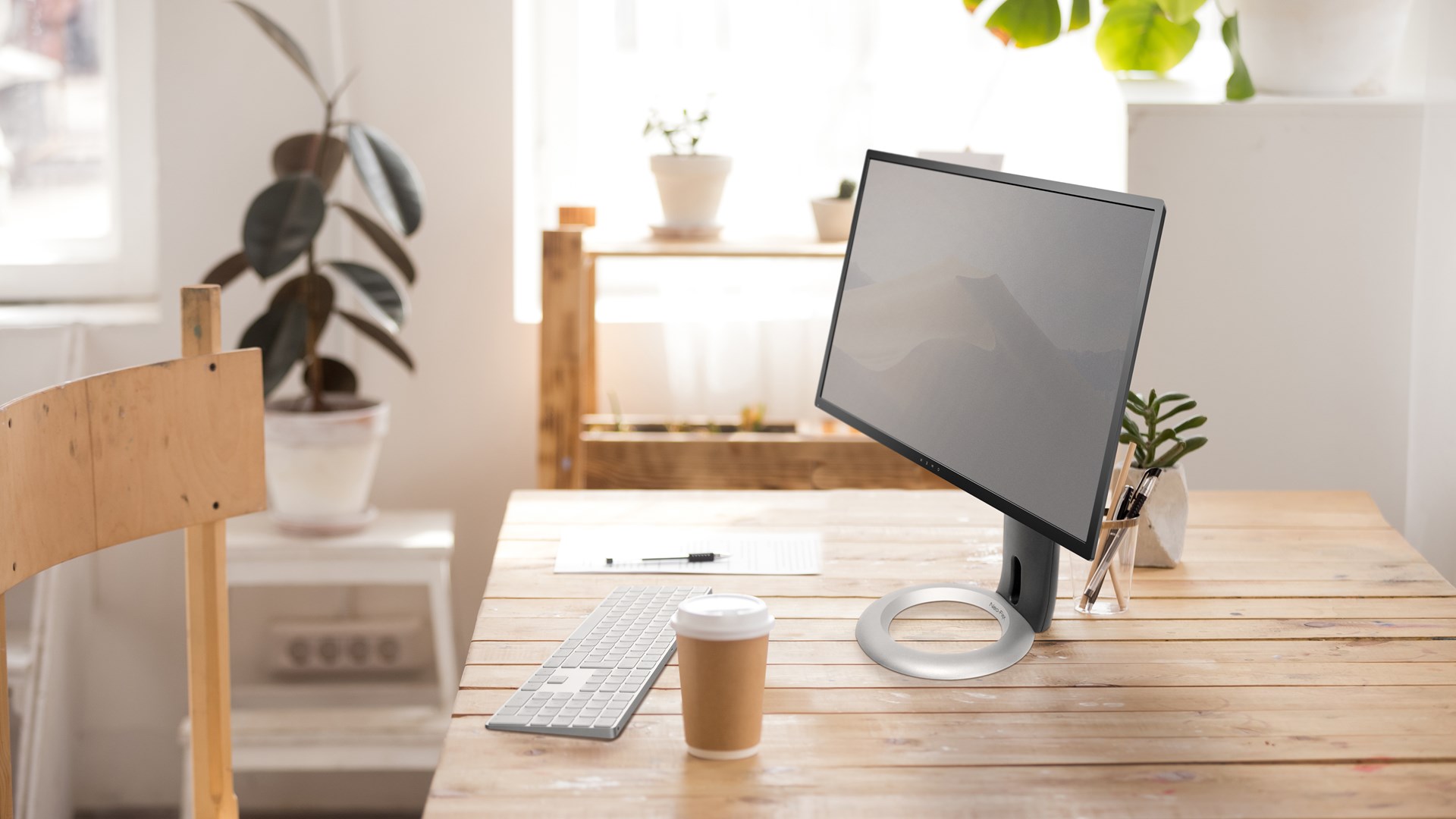 Mbajtëse monitori Ergotron Neo-Flex, e zezë/e argjendtë