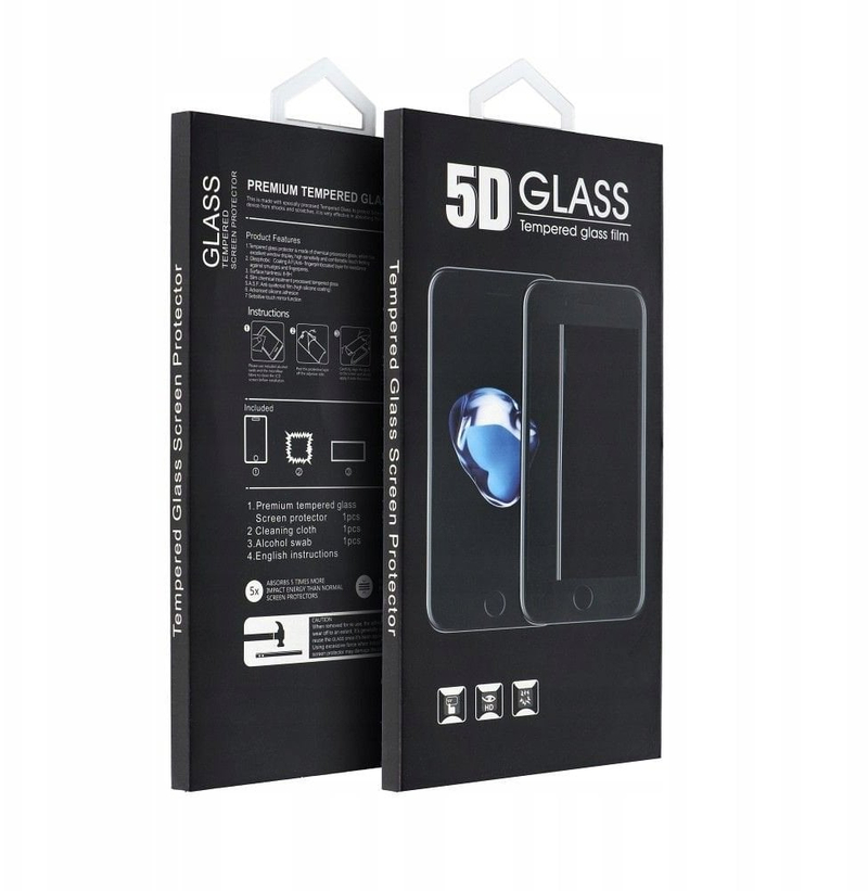 Mbrojtës ekrani xham i temperuar 5D Full Glue Motorola G06 G06 Power, i zi