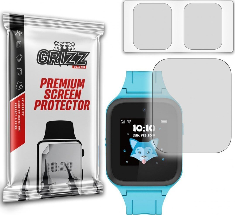 Folie mbrojtëse matte GrizzGlass TCL Family Watch MT40, 2 copë, transparente