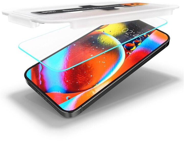 Заштитно стакло Spigen tR EZ Fit за Apple iPhone 13/13 Pro, 2 парчиња, проѕирно