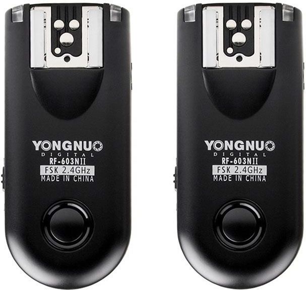 Trigger blici Yongnuo RF-603 II N1, wireless 2.4GHz, set 2 copë, për Nikon