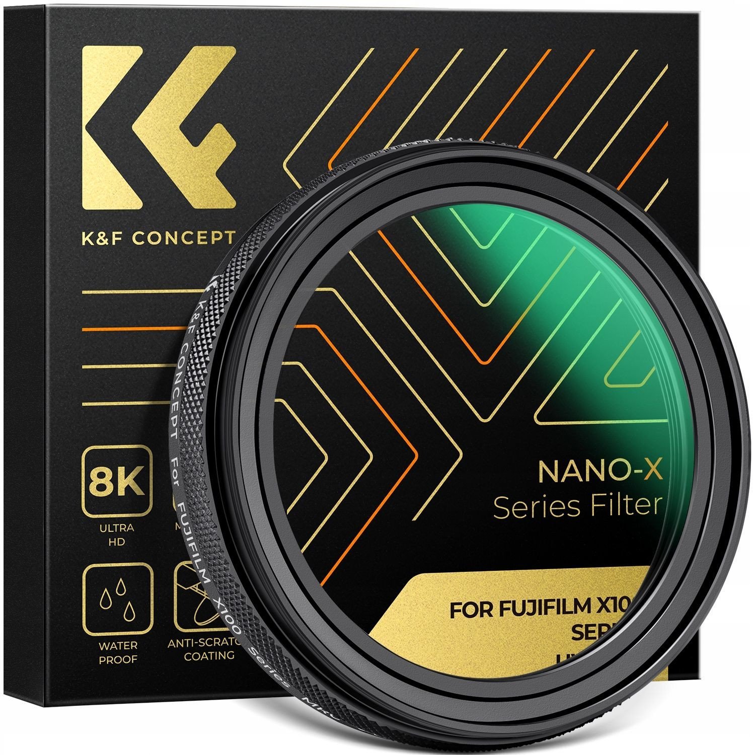 Filter UV K&amp;F Concept Nano X MRC, për FujiFilm X100 X100S X100V X100F X100VI, transparent