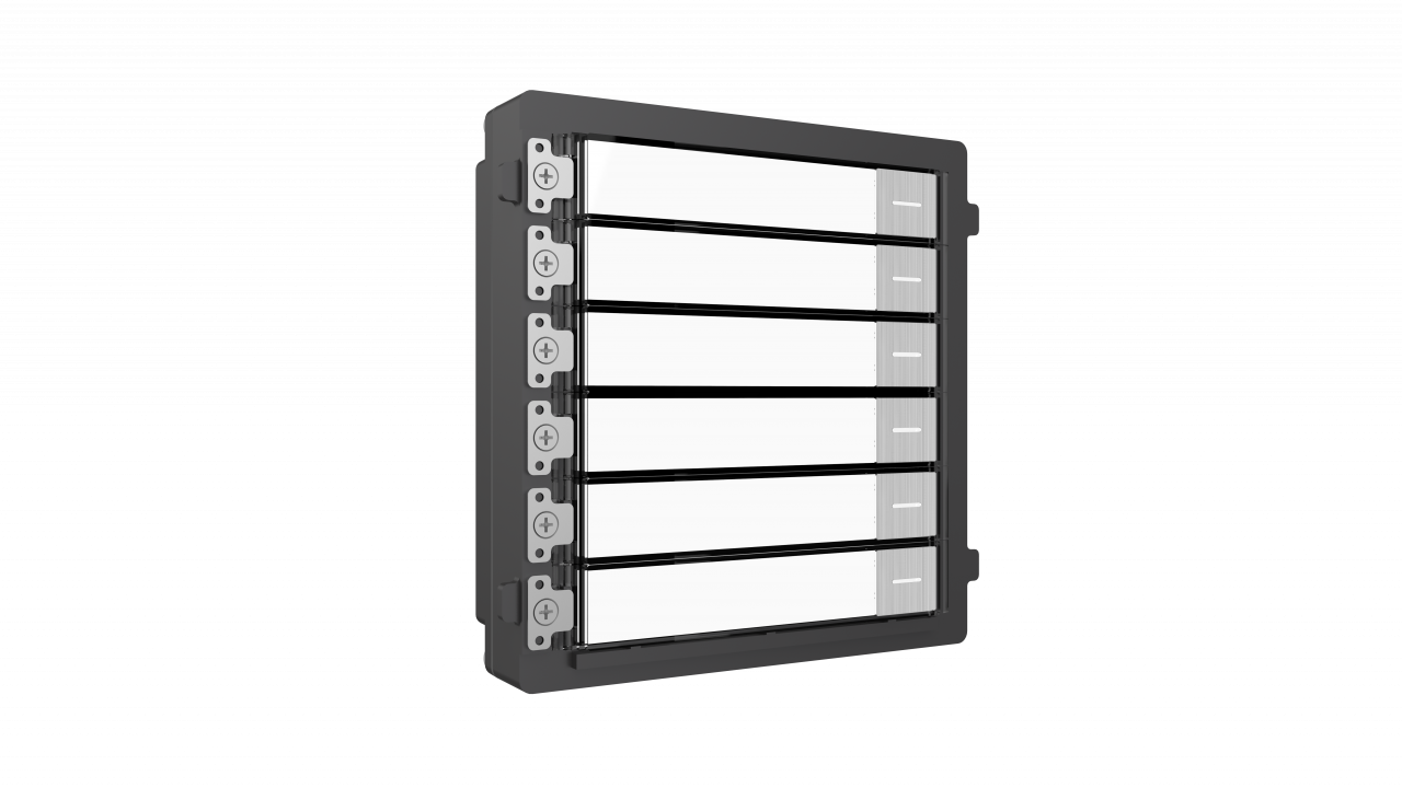 Modul zile dere Hikvision DS-KD-KK/S, 6 butona, inox, IP65