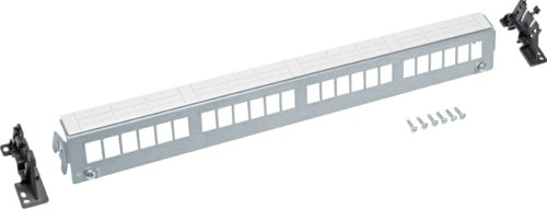 Panel rrjeti Hager Keystone Bare PCB, për module Keystone, për shina DIN, i galvanizuar