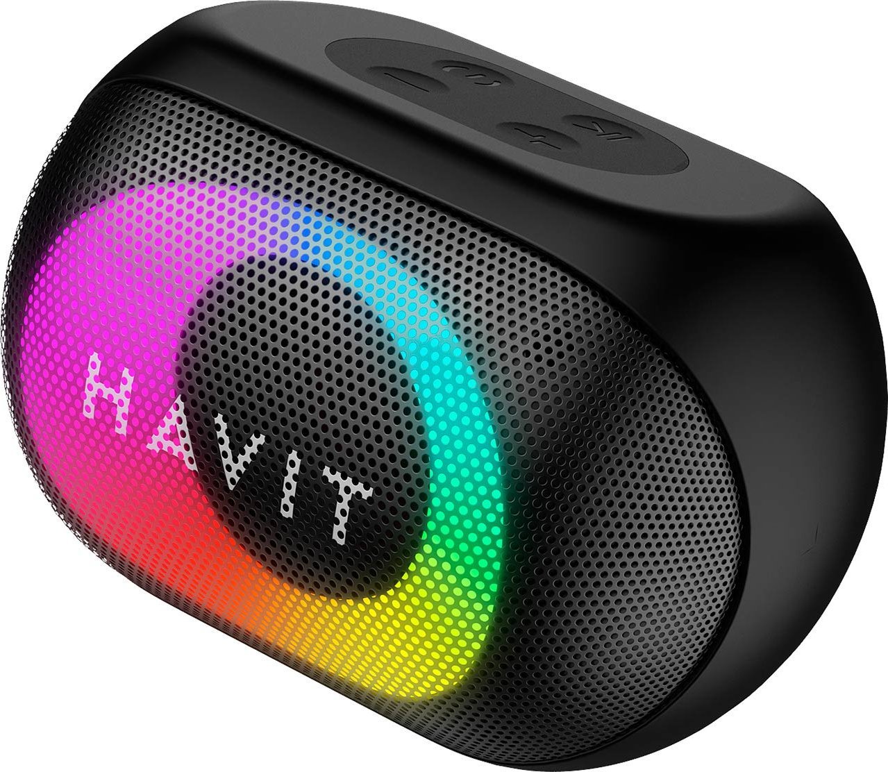 Блуetooth звучник Havit SK885BT, пренослив, RGB, црн