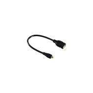 Hama USB 2.0 OTG Adapter Cable, micro plug - A socket, black, 0.15m